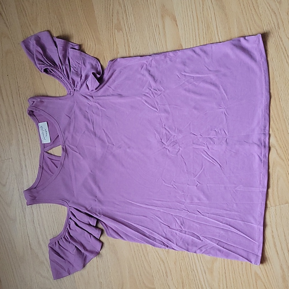 Open shoulder blouse